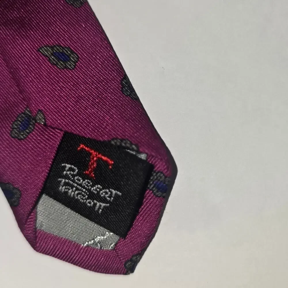 Robert Talbot hand sewn Eljo's University of Virginia Silk Tie